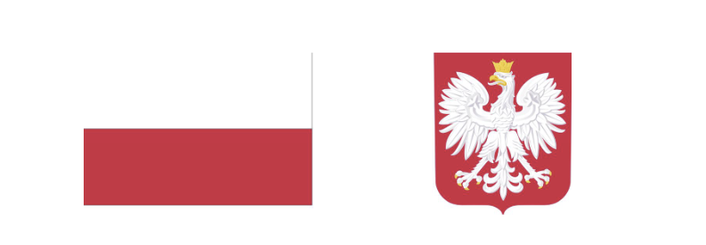Flaga i godło Rzeczpospolitej Polski
