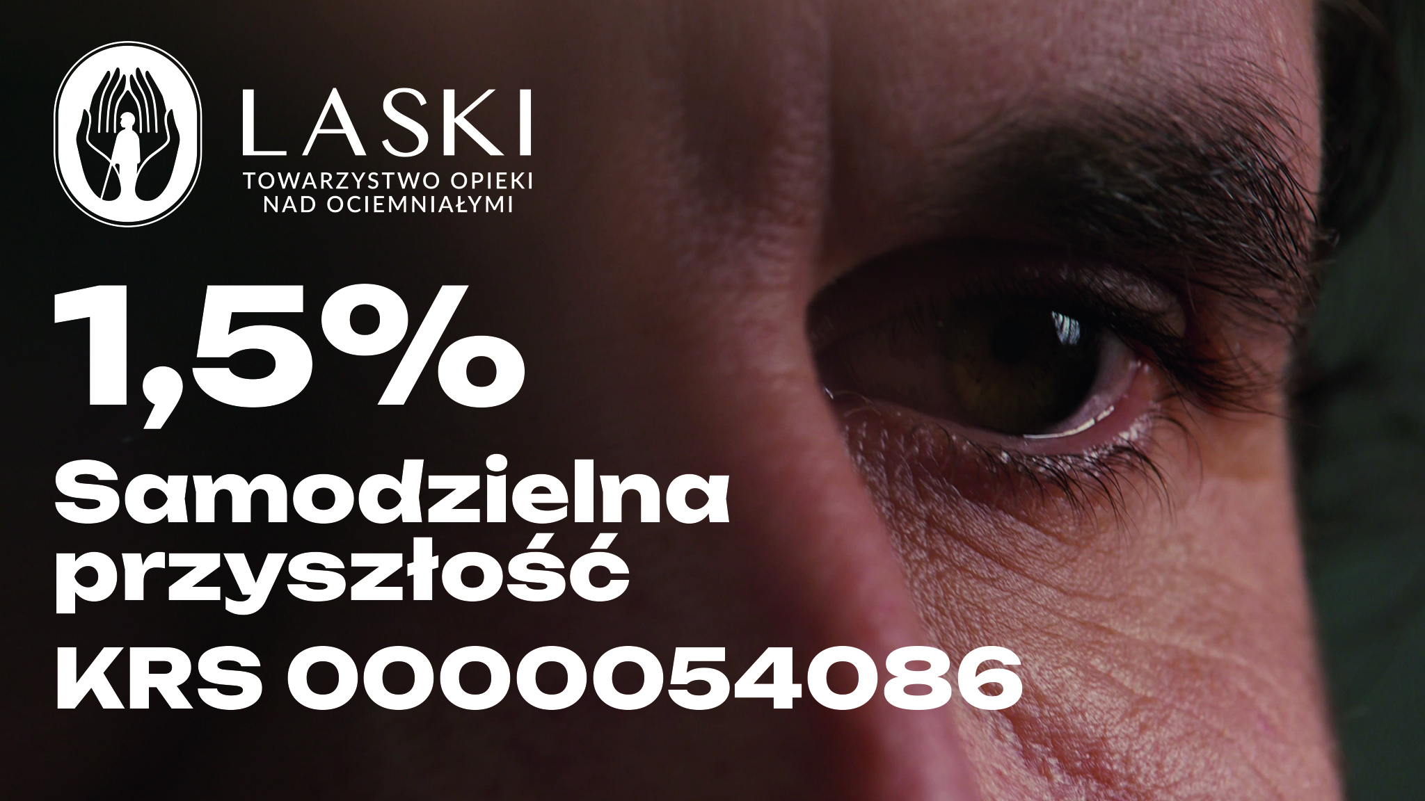 Zbliżenie na oko mężczyzny