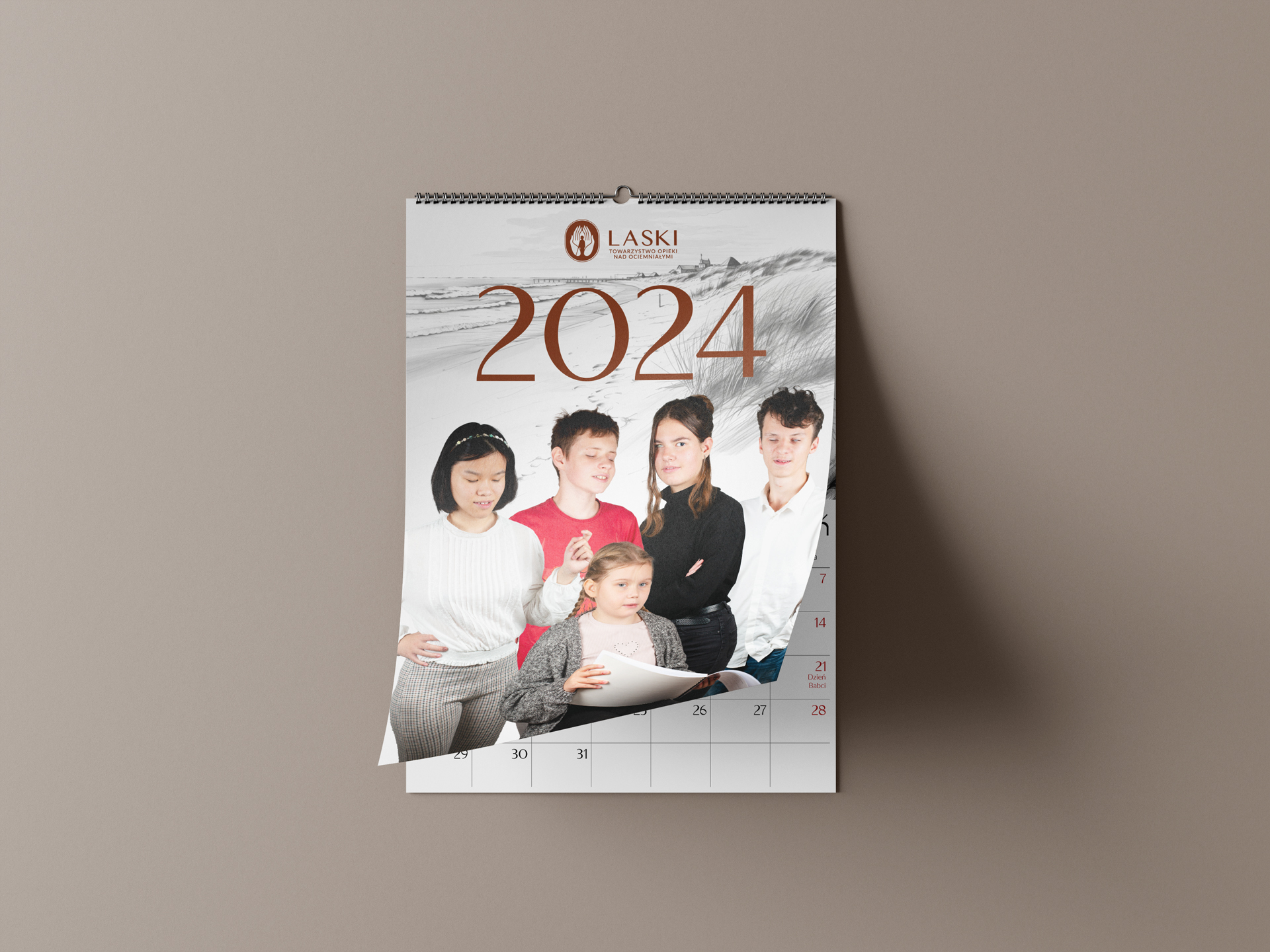 Kalendarz z Lasek na 2024 rok.