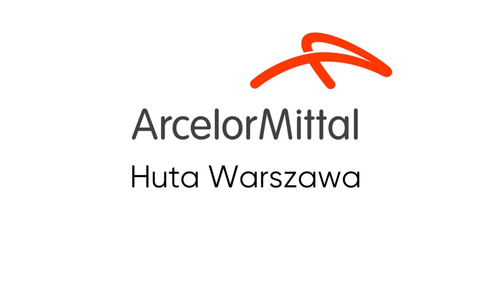 Logotyp firmy ArcelorMittal Huta Warszawa