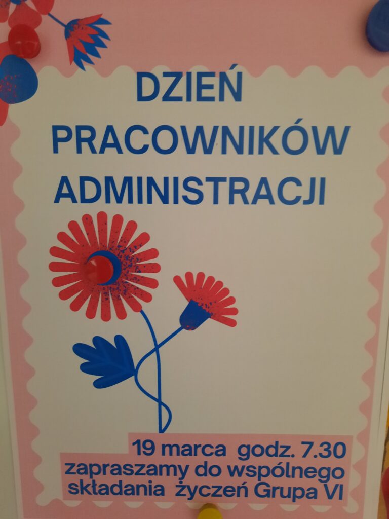 Zaproszenie  do wspólnego składania życzeń  Pracownikom Administracji