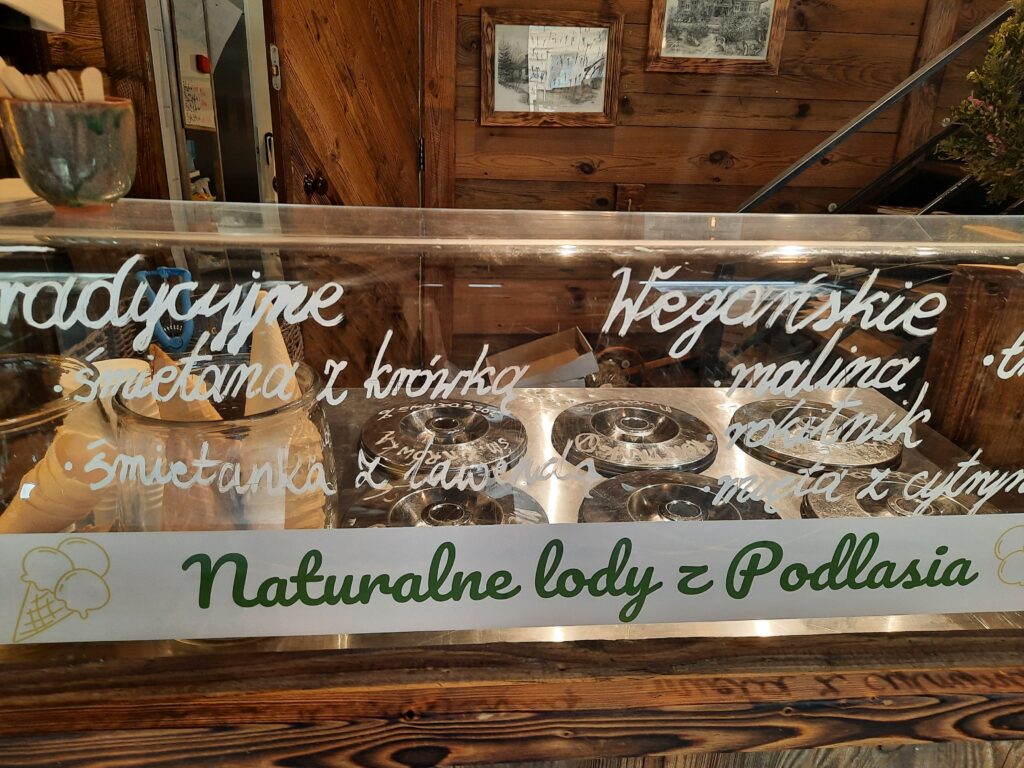 Chłodziarka z naturalnymi lodami  wegańskimi z Podlasia