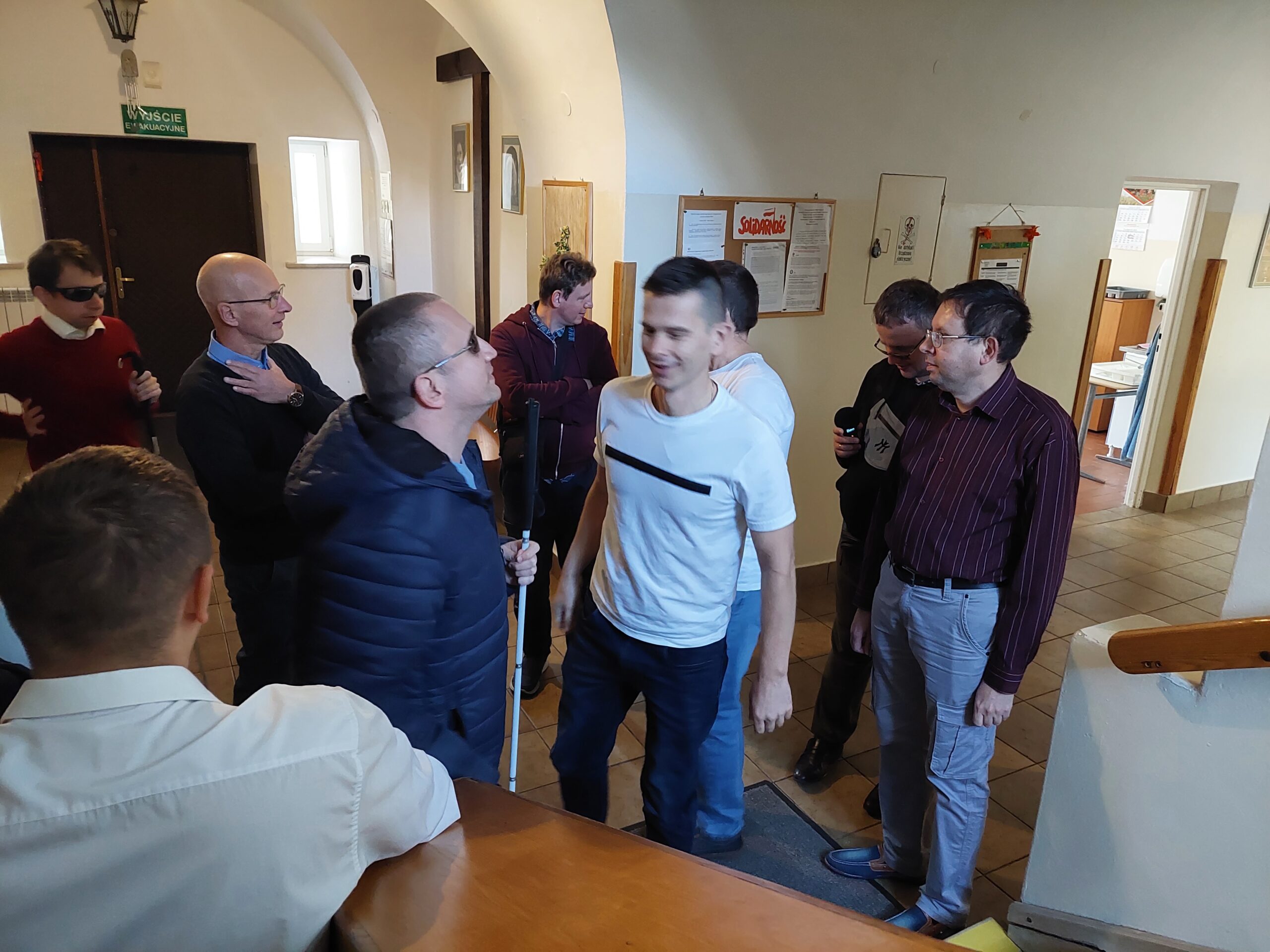 Spotkanie z mieszkańcami internatu chłopców.